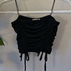 Black crop top
